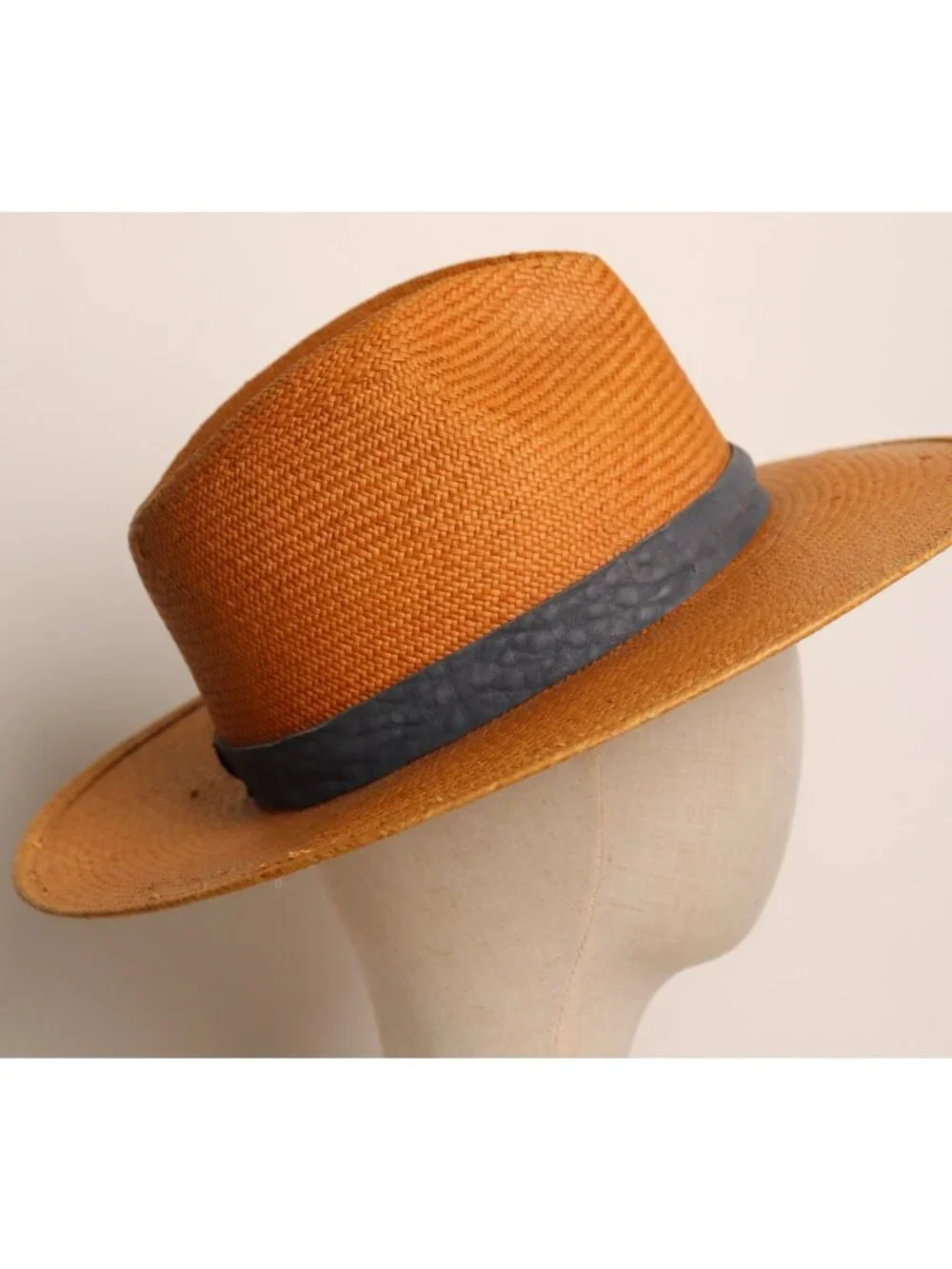 Janessa Leone Panton Short Brim Panama Straw Hat
